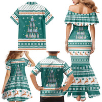 Sanitizer Merry Christmas Family Matching Mermaid Dress and Hawaiian Shirt Xmas Holiday Patterns - Wonder Print Shop