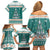 Sanitizer Merry Christmas Family Matching Off Shoulder Short Dress and Hawaiian Shirt Xmas Holiday Patterns - Wonder Print Shop
