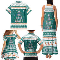 Sanitizer Merry Christmas Family Matching Tank Maxi Dress and Hawaiian Shirt Xmas Holiday Patterns - Wonder Print Shop
