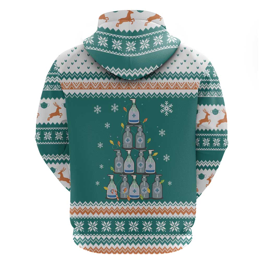 Sanitizer Merry Christmas Hoodie Xmas Holiday Patterns - Wonder Print Shop