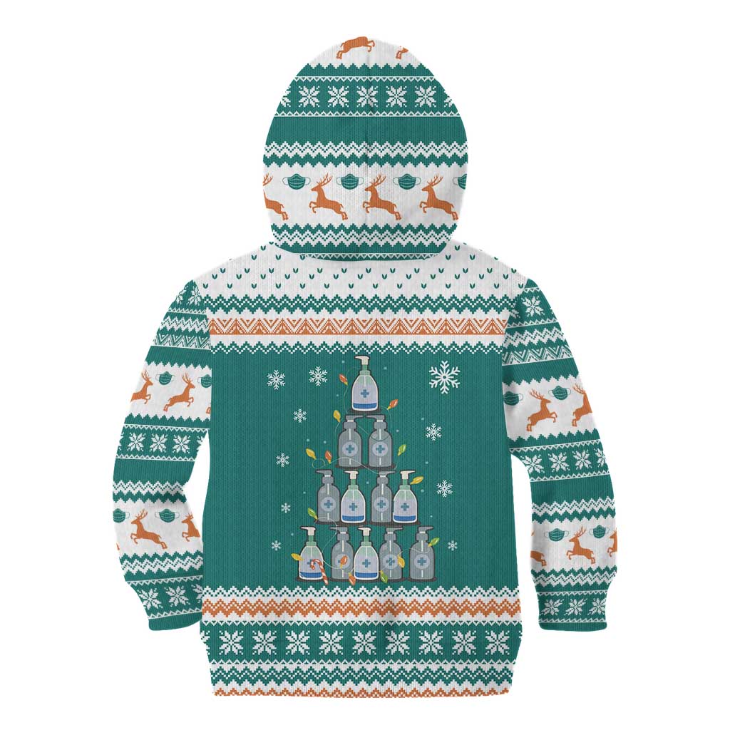 Sanitizer Merry Christmas Kid Hoodie Xmas Holiday Patterns - Wonder Print Shop