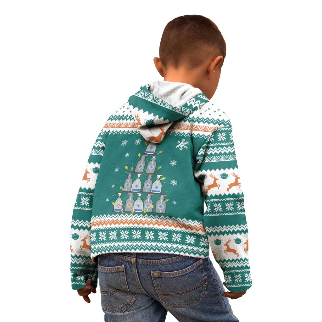 Sanitizer Merry Christmas Kid Hoodie Xmas Holiday Patterns - Wonder Print Shop
