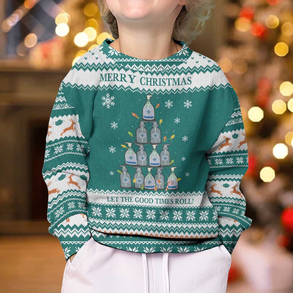 Sanitizer Merry Christmas Kid Ugly Christmas Sweater Xmas Holiday Patterns - Wonder Print Shop