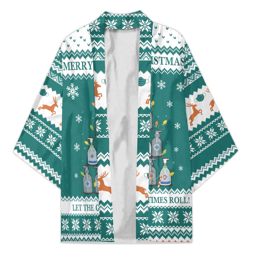 Sanitizer Merry Christmas Kimono Xmas Holiday Patterns - Wonder Print Shop