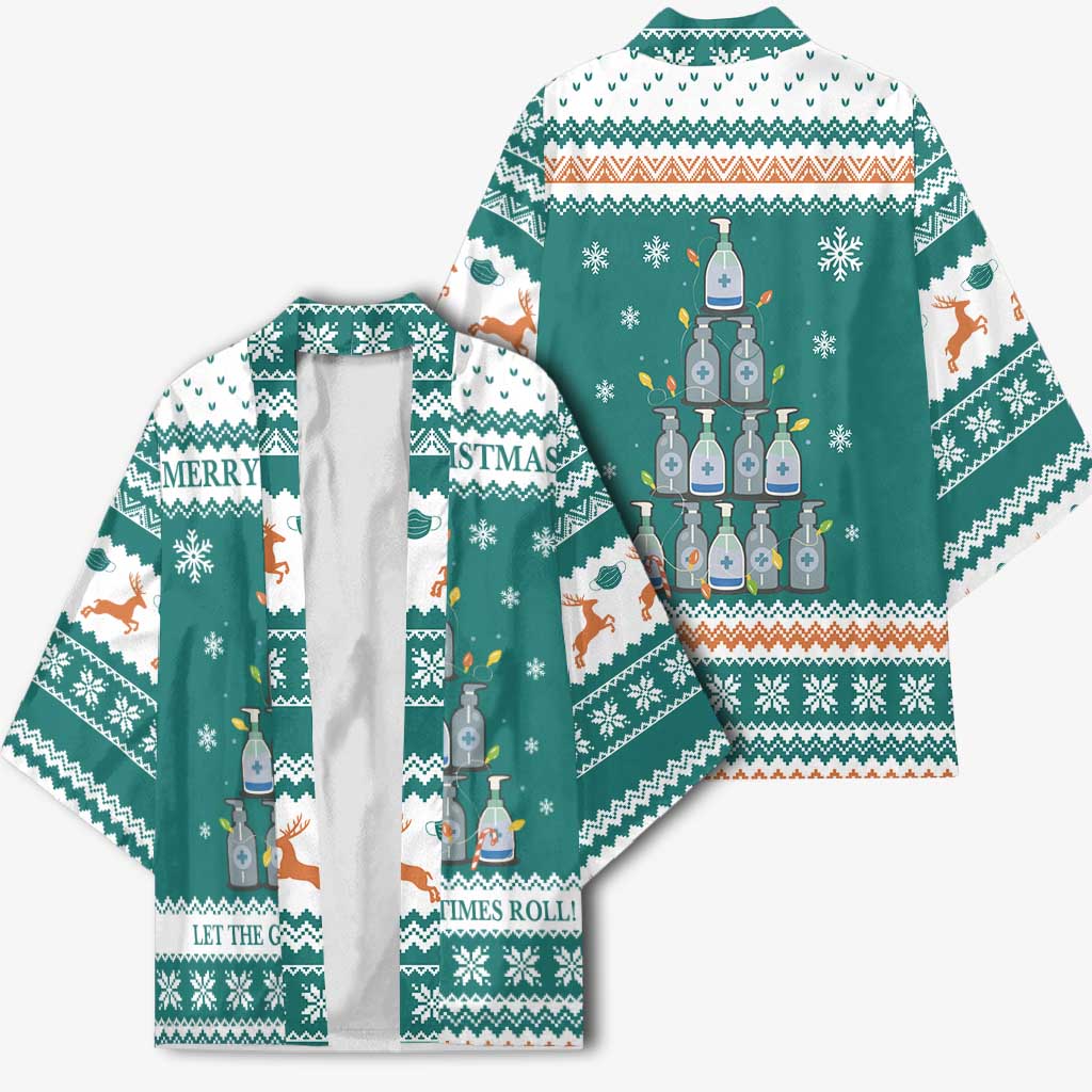 Sanitizer Merry Christmas Kimono Xmas Holiday Patterns - Wonder Print Shop