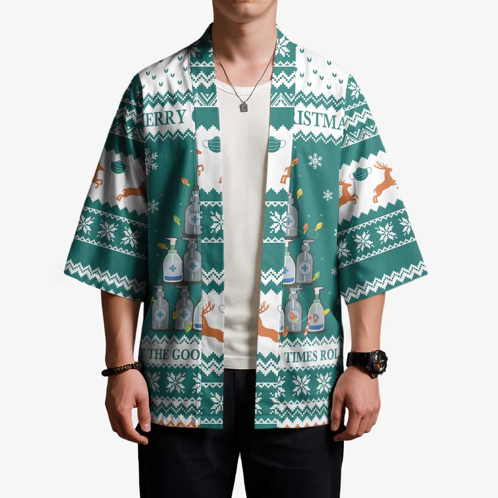 Sanitizer Merry Christmas Kimono Xmas Holiday Patterns - Wonder Print Shop