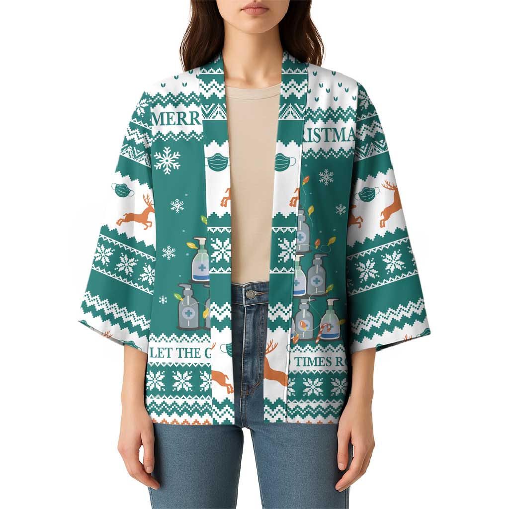 Sanitizer Merry Christmas Kimono Xmas Holiday Patterns - Wonder Print Shop