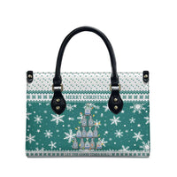 Sanitizer Merry Christmas Leather Bag Xmas Holiday Patterns - Wonder Print Shop