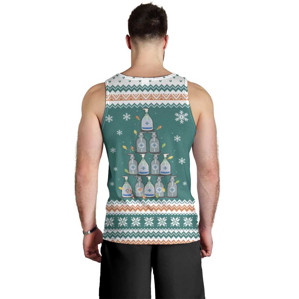 Sanitizer Merry Christmas Men Tank Top Xmas Holiday Patterns - Wonder Print Shop