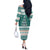 Sanitizer Merry Christmas Off The Shoulder Long Sleeve Dress Xmas Holiday Patterns - Wonder Print Shop