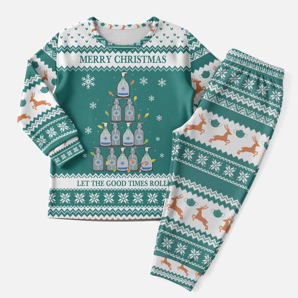 Sanitizer Merry Christmas Pajama Set Xmas Holiday Patterns - Wonder Print Shop