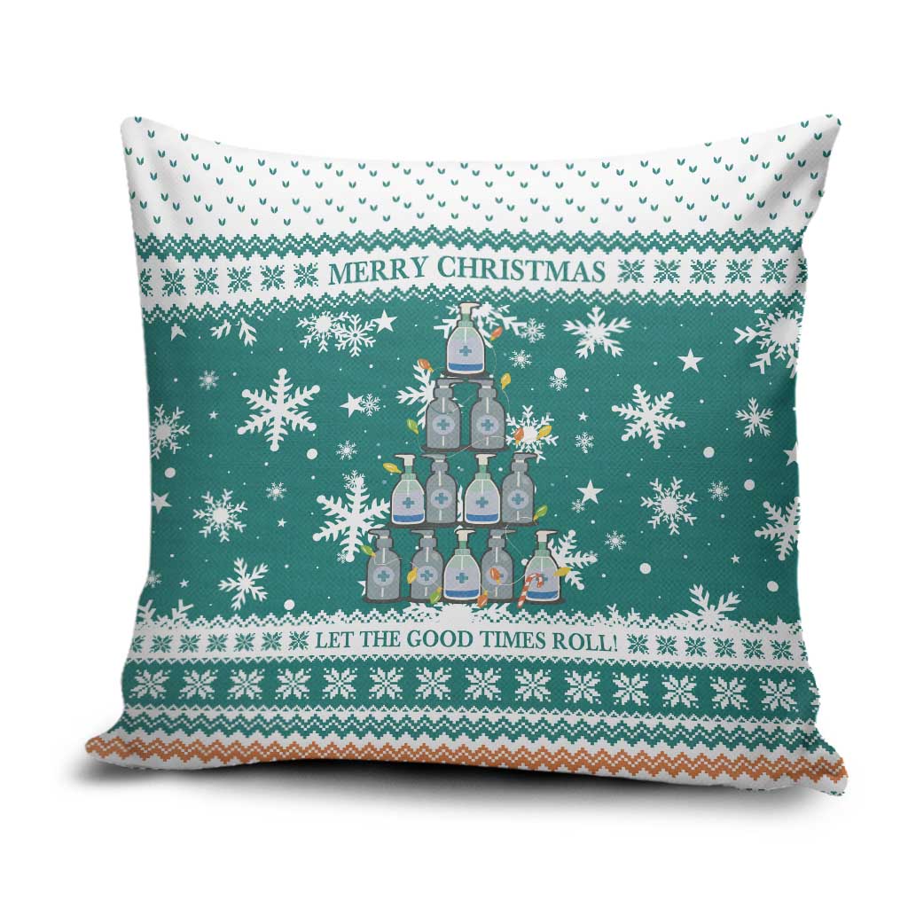 Sanitizer Merry Christmas Pillow Cover Xmas Holiday Patterns - Wonder Print Shop