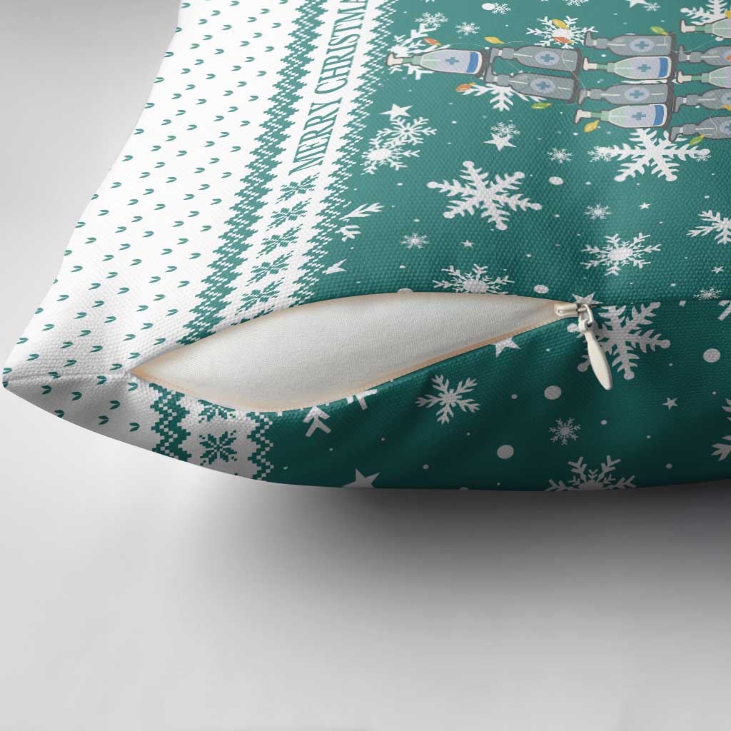Sanitizer Merry Christmas Pillow Cover Xmas Holiday Patterns - Wonder Print Shop