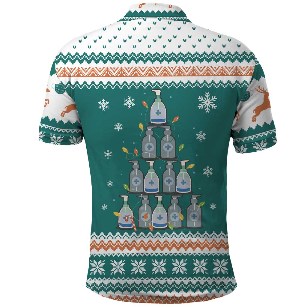 Sanitizer Merry Christmas Polo Shirt Xmas Holiday Patterns - Wonder Print Shop