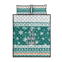 Sanitizer Merry Christmas Quilt Bed Set Xmas Holiday Patterns - Wonder Print Shop