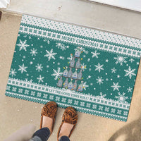Sanitizer Merry Christmas Rubber Doormat Xmas Holiday Patterns - Wonder Print Shop