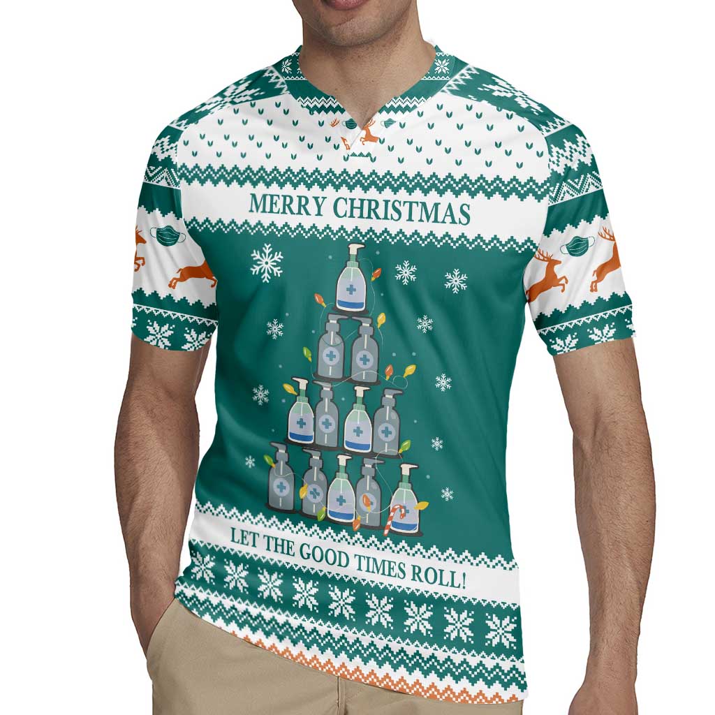 Sanitizer Merry Christmas Rugby Jersey Xmas Holiday Patterns - Wonder Print Shop