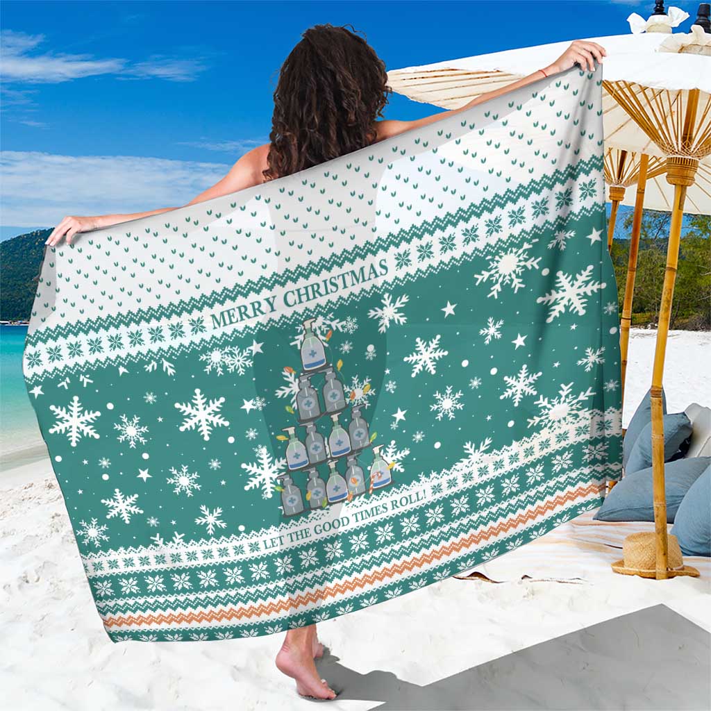 Sanitizer Merry Christmas Sarong Xmas Holiday Patterns - Wonder Print Shop