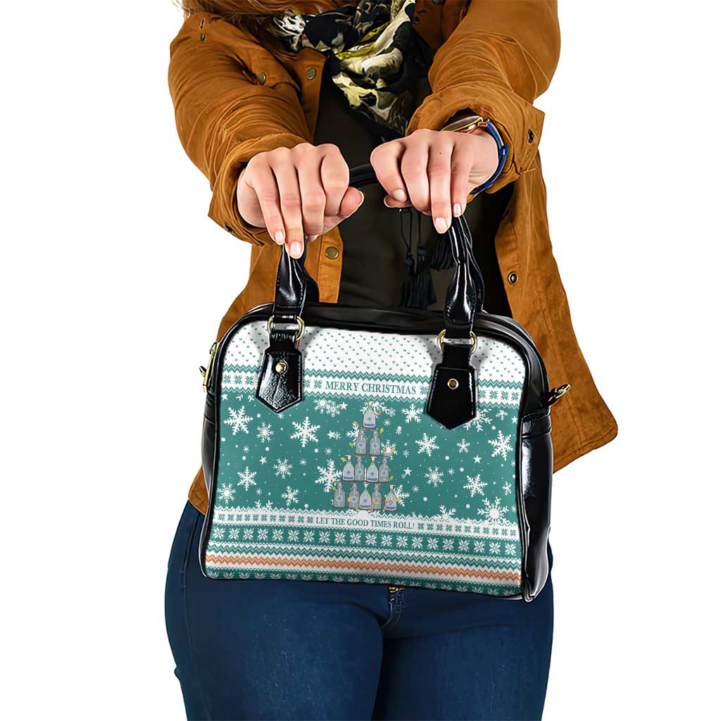 Sanitizer Merry Christmas Shoulder Handbag Xmas Holiday Patterns - Wonder Print Shop
