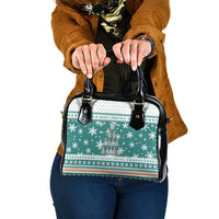 Sanitizer Merry Christmas Shoulder Handbag Xmas Holiday Patterns - Wonder Print Shop