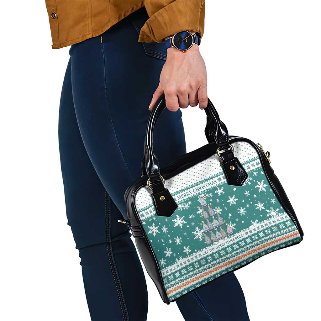 Sanitizer Merry Christmas Shoulder Handbag Xmas Holiday Patterns - Wonder Print Shop