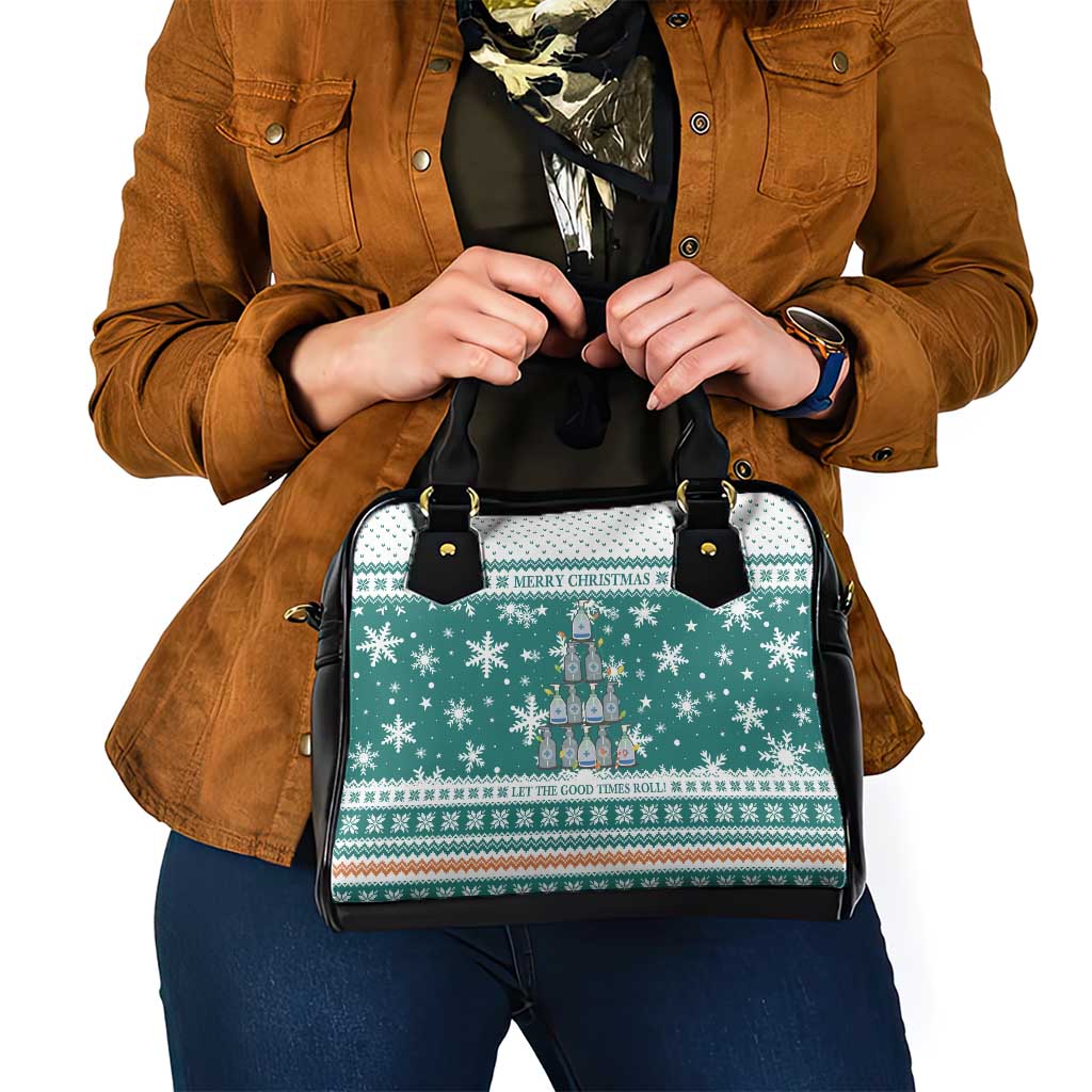 Sanitizer Merry Christmas Shoulder Handbag Xmas Holiday Patterns - Wonder Print Shop