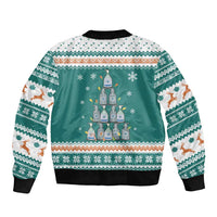 Sanitizer Merry Christmas Sleeve Zip Bomber Jacket Xmas Holiday Patterns - Wonder Print Shop