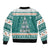 Sanitizer Merry Christmas Sleeve Zip Bomber Jacket Xmas Holiday Patterns - Wonder Print Shop