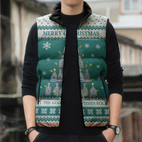 Sanitizer Merry Christmas Sleeveless Puffer Jacket Xmas Holiday Patterns - Wonder Print Shop