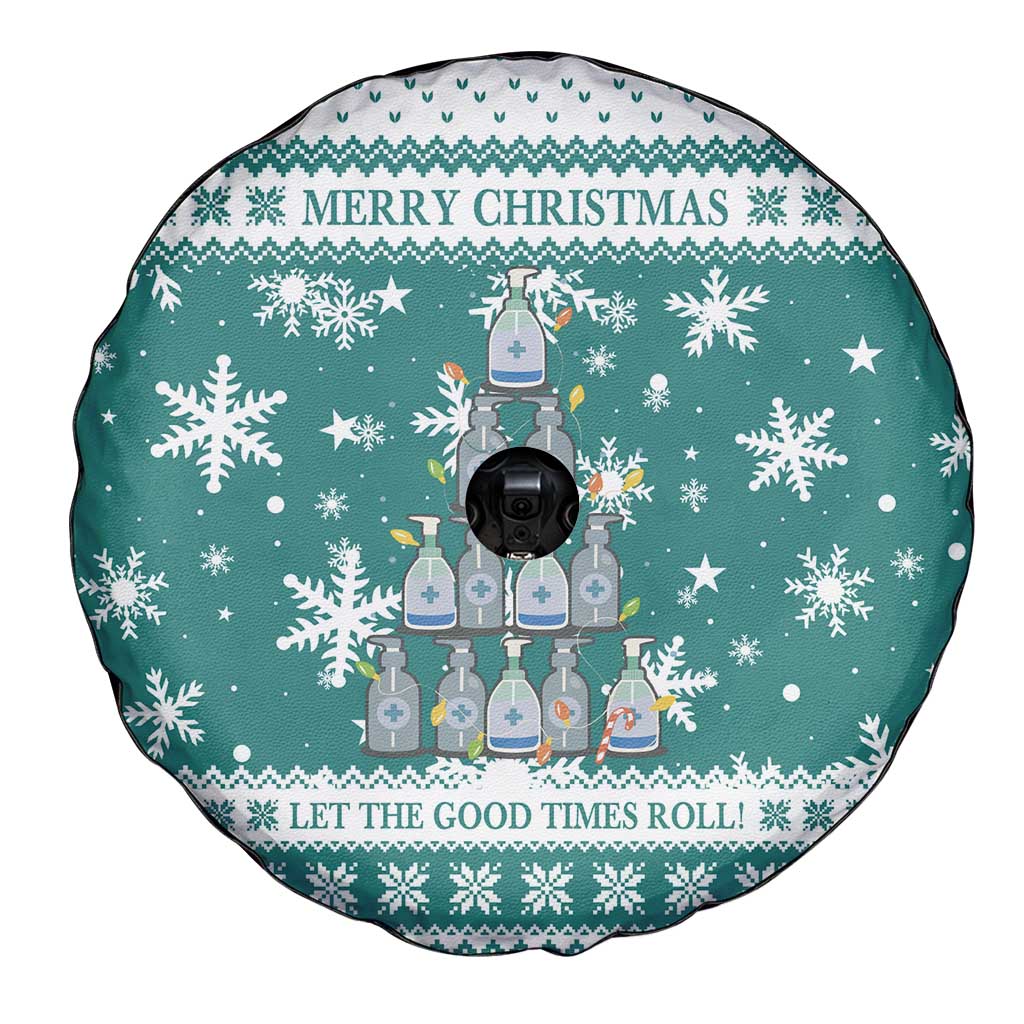 Sanitizer Merry Christmas Spare Tire Cover Xmas Holiday Patterns - Wonder Print Shop