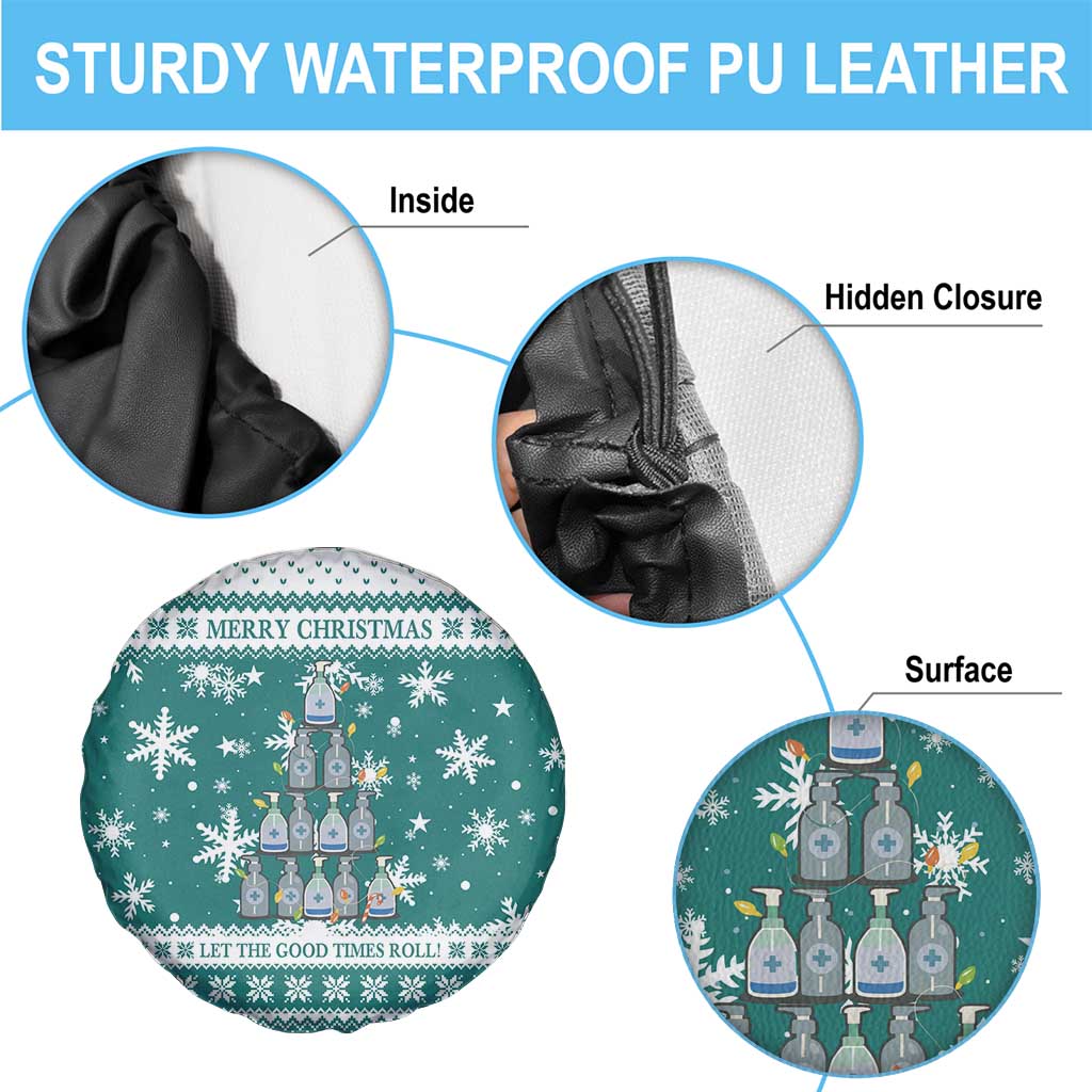 Sanitizer Merry Christmas Spare Tire Cover Xmas Holiday Patterns - Wonder Print Shop