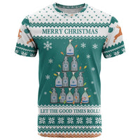 Sanitizer Merry Christmas T Shirt Xmas Holiday Patterns - Wonder Print Shop