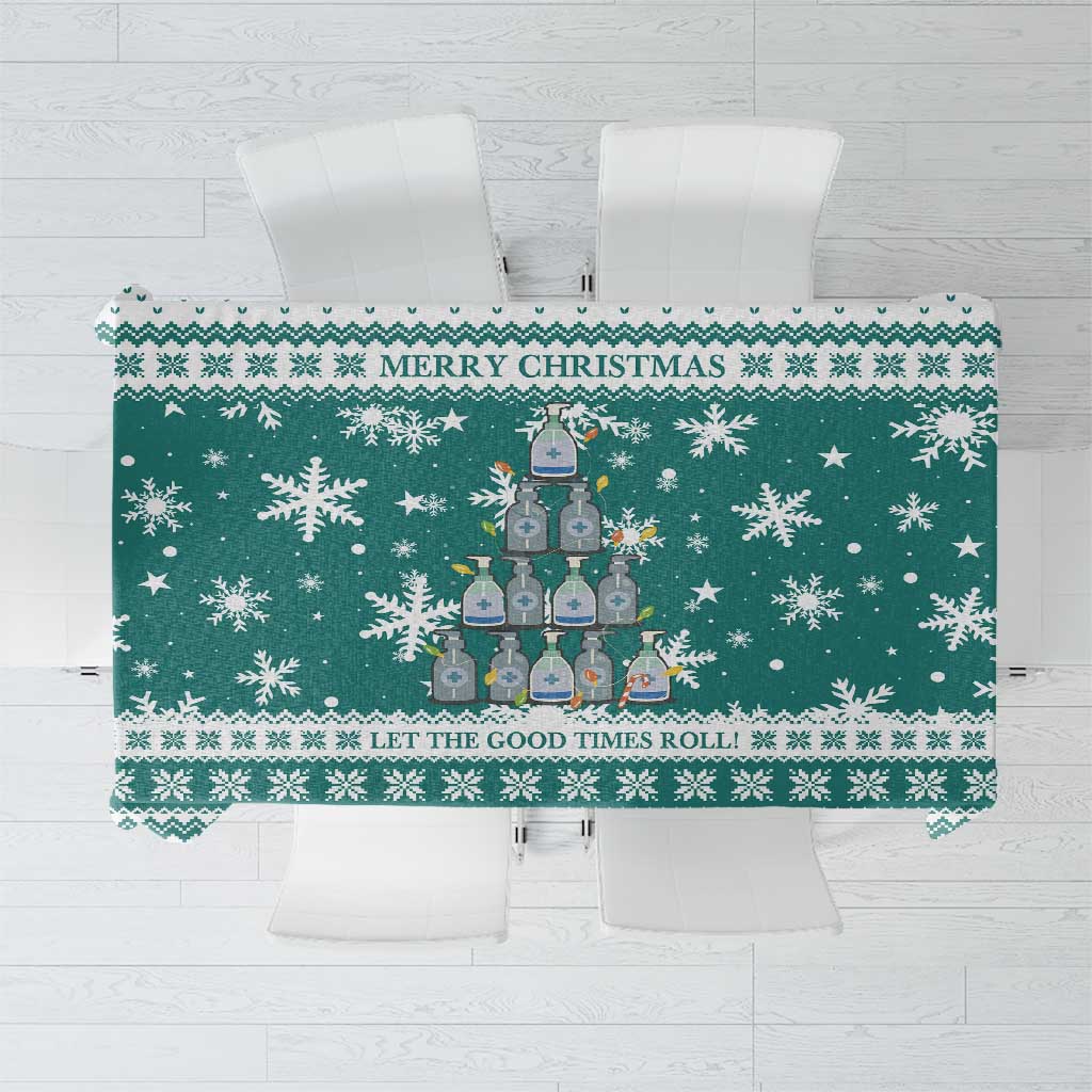 Sanitizer Merry Christmas Tablecloth Xmas Holiday Patterns - Wonder Print Shop