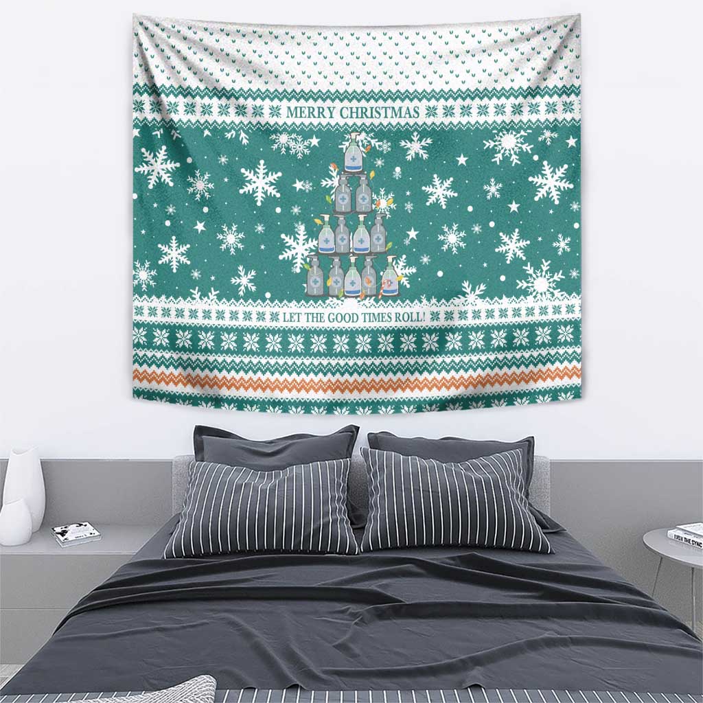 Sanitizer Merry Christmas Tapestry Xmas Holiday Patterns - Wonder Print Shop