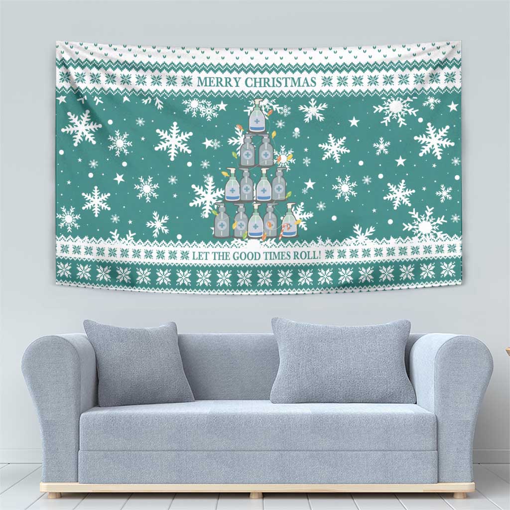 Sanitizer Merry Christmas Tapestry Xmas Holiday Patterns - Wonder Print Shop