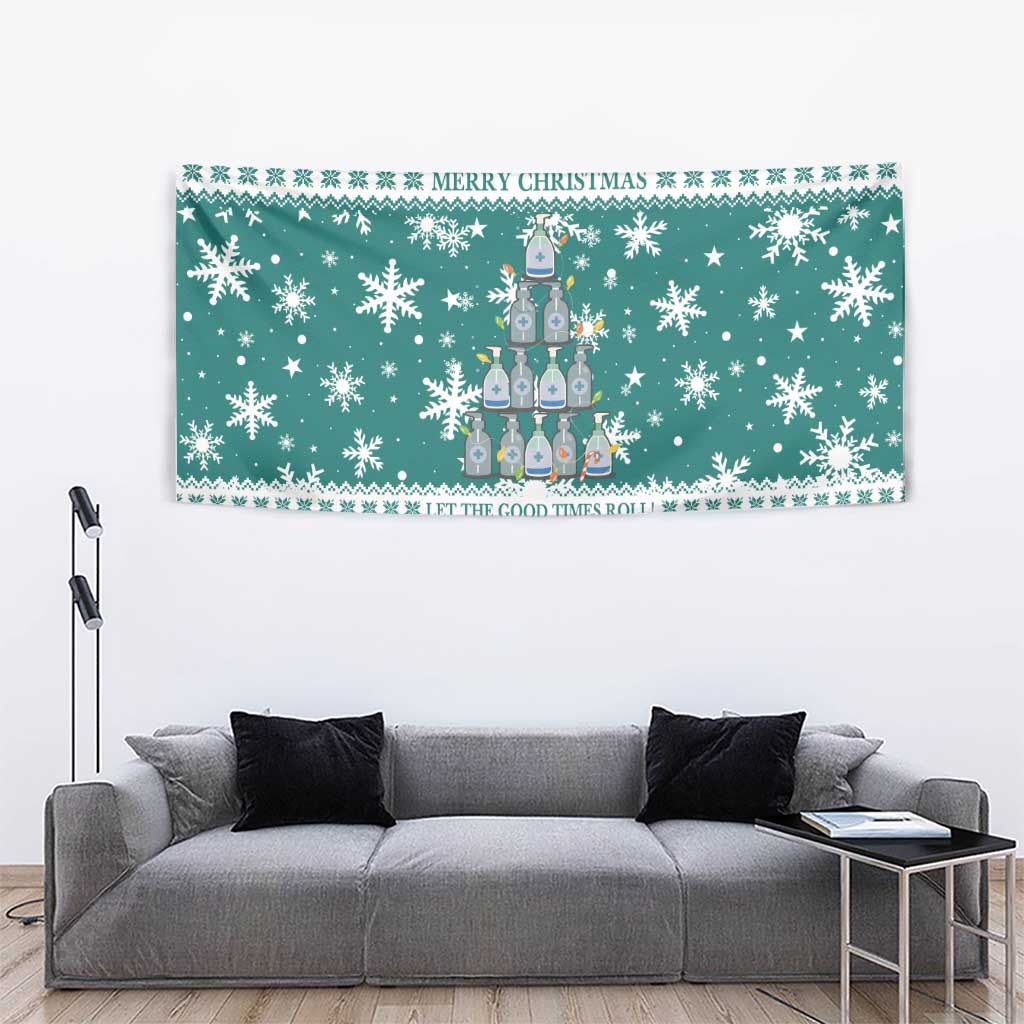Sanitizer Merry Christmas Tapestry Xmas Holiday Patterns - Wonder Print Shop