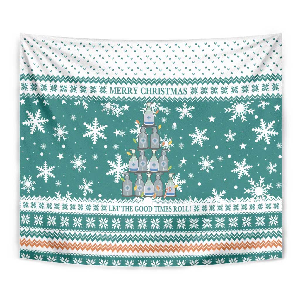 Sanitizer Merry Christmas Tapestry Xmas Holiday Patterns - Wonder Print Shop