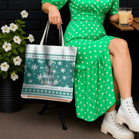 Sanitizer Merry Christmas Tote Bag Xmas Holiday Patterns - Wonder Print Shop