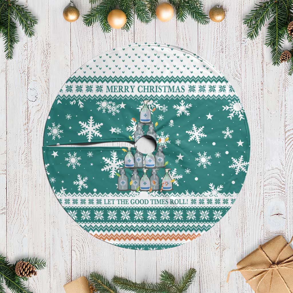 Sanitizer Merry Christmas Tree Skirt Xmas Holiday Patterns - Wonder Print Shop