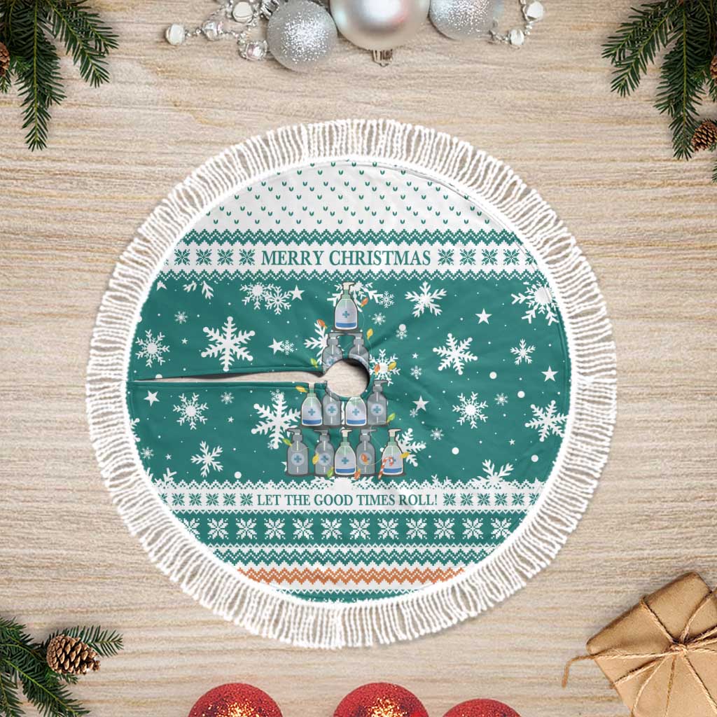 Sanitizer Merry Christmas Tree Skirt Xmas Holiday Patterns - Wonder Print Shop