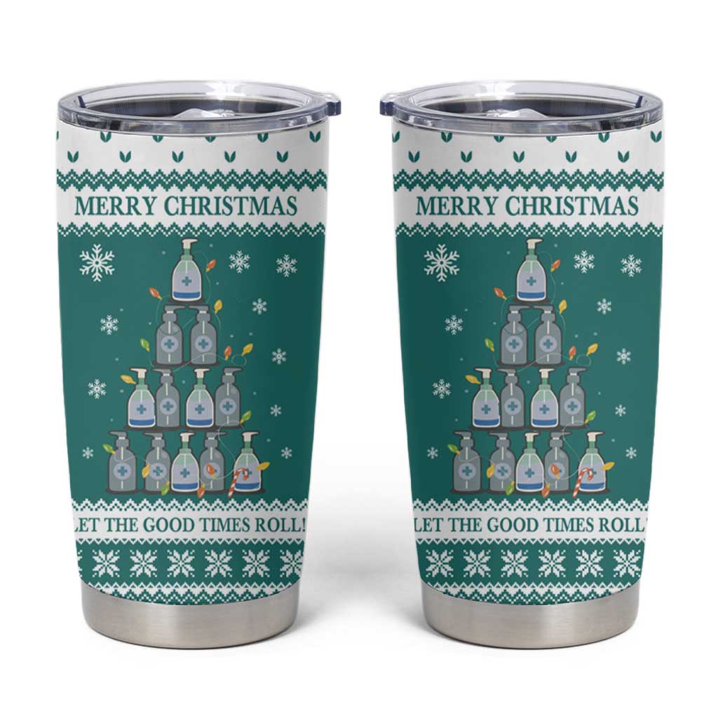 Sanitizer Merry Christmas Tumbler Cup Xmas Holiday Patterns - Wonder Print Shop