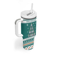 Sanitizer Merry Christmas Tumbler With Handle Xmas Holiday Patterns - Wonder Print Shop