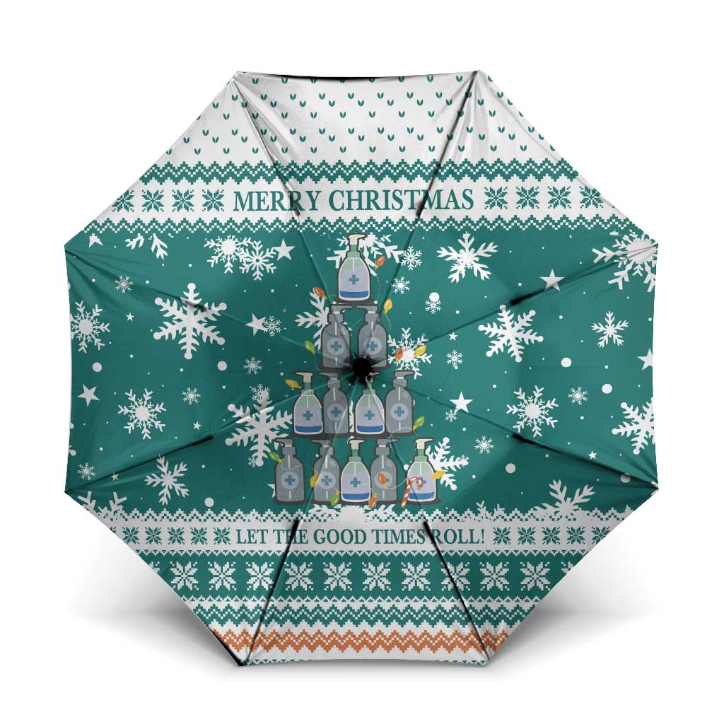 Sanitizer Merry Christmas Umbrella Xmas Holiday Patterns - Wonder Print Shop