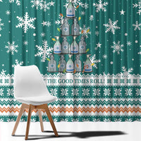 Sanitizer Merry Christmas Window Curtain Xmas Holiday Patterns - Wonder Print Shop