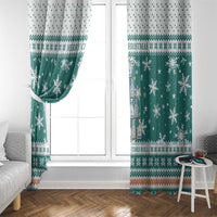 Sanitizer Merry Christmas Window Curtain Xmas Holiday Patterns - Wonder Print Shop
