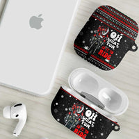 Santa And Motor Christmas AirPods Case Xmas Holiday Patterns - Wonder Print Shop