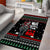 Santa And Motor Christmas Area Rug Xmas Holiday Patterns - Wonder Print Shop
