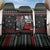Santa And Motor Christmas Back Car Seat Cover Xmas Holiday Patterns - Wonder Print Shop