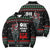 Santa And Motor Christmas Bomber Puffer Jacket Xmas Holiday Patterns - Wonder Print Shop