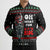 Santa And Motor Christmas Bomber Puffer Jacket Xmas Holiday Patterns - Wonder Print Shop